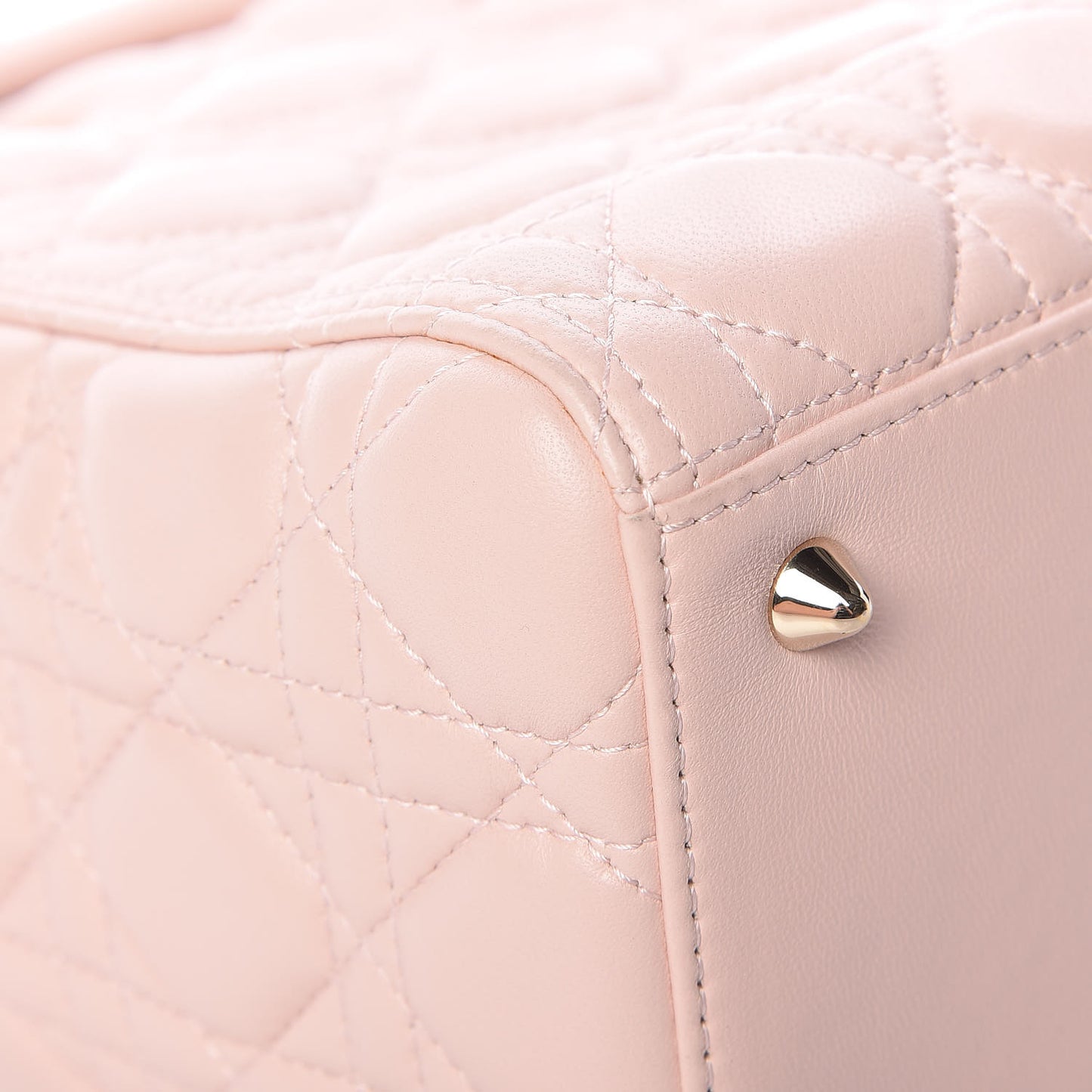 Lambskin Cannage Medium Lady Dior Light Pink