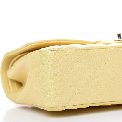 Chanel Iridescent Caviar Quilted Medium Double Flap Yellow 6 of 11