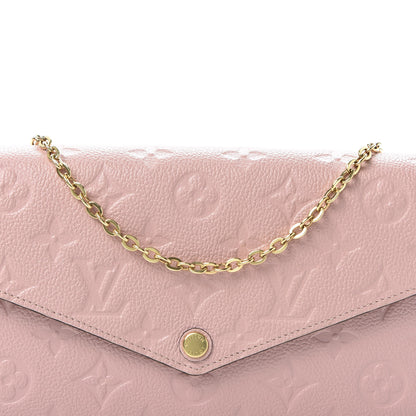 Louis Vuitton Empreinte Pochette Felicie Chain Wallet Rose Poudre 10 of 10