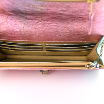 Chanel Metallic Goatskin Quilted 2.55 Reissue Wallet on Chain WOC Multicolor 5 of 12