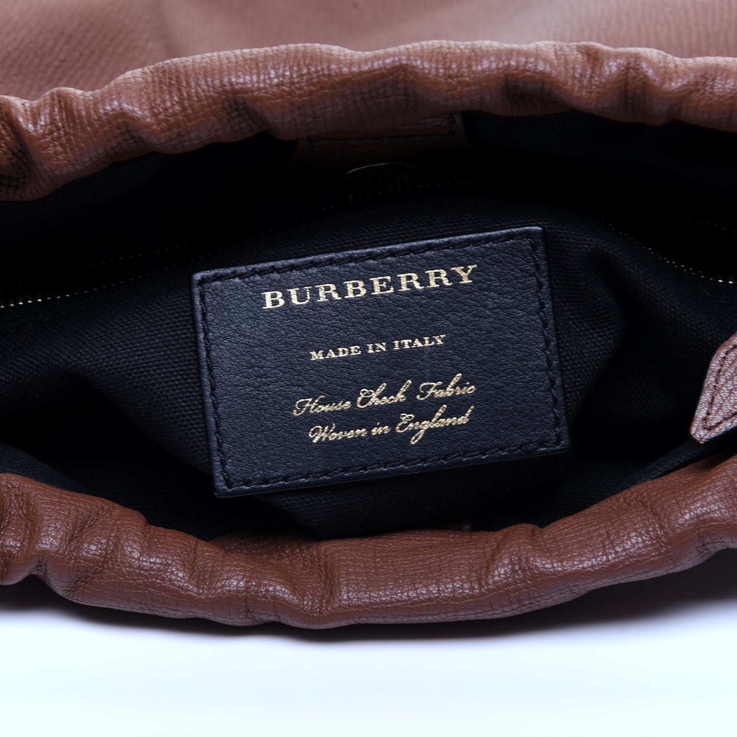 Burberry Calfskin House Check Little Crush Tan 8 of 14