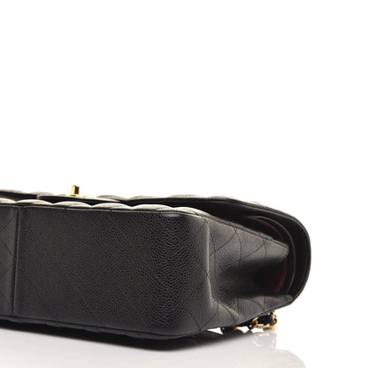Chanel Caviar Quilted Jumbo Double Flap Black 9 of 10