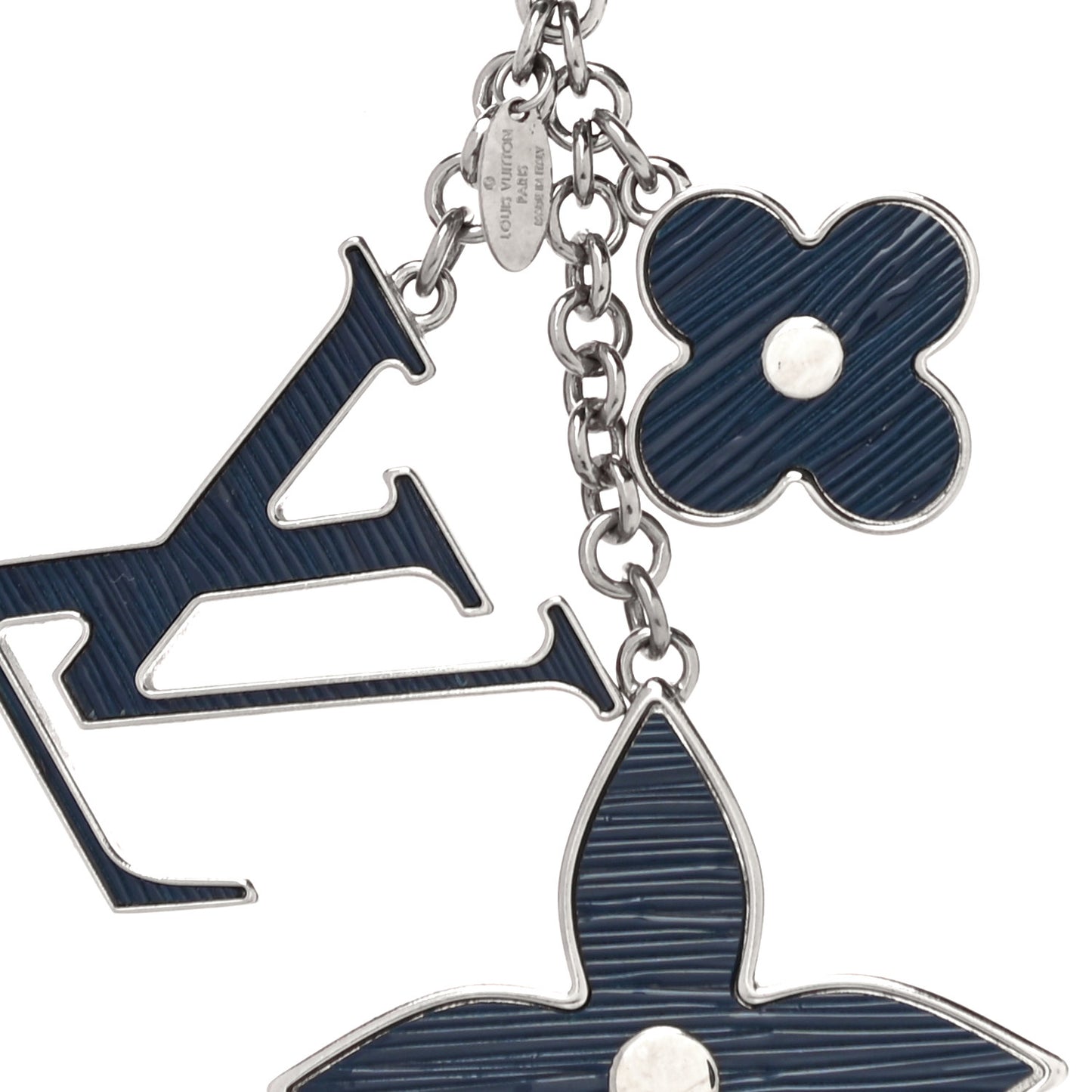 Fleur d Epi Bag Charm Indigo