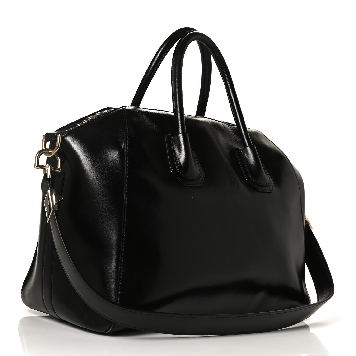Givenchy Shiny Lord Calfskin Medium Antigona Black 3 of 11