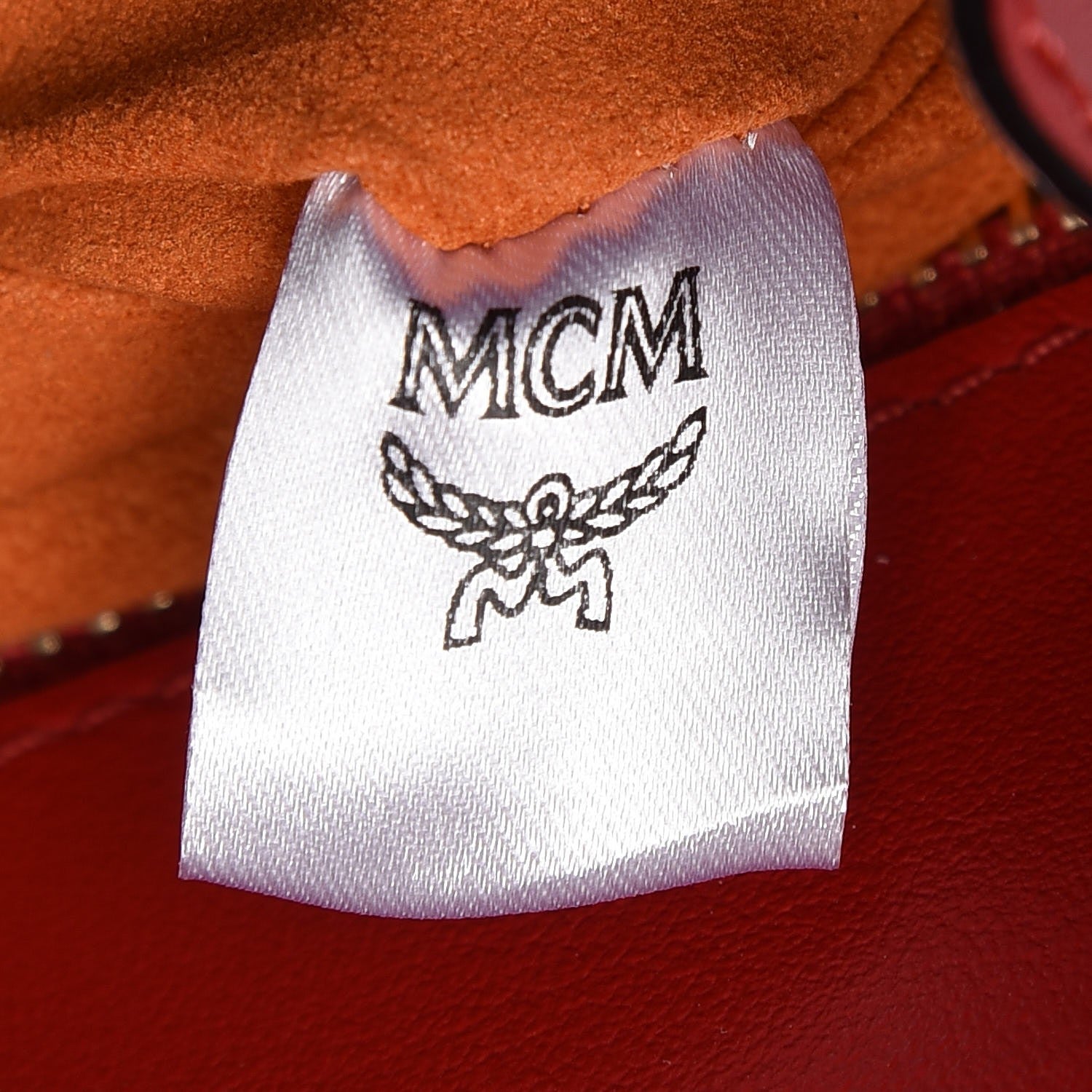 MCM Calfskin Patricia Crossbody Bag Ruby Red 9 of 10
