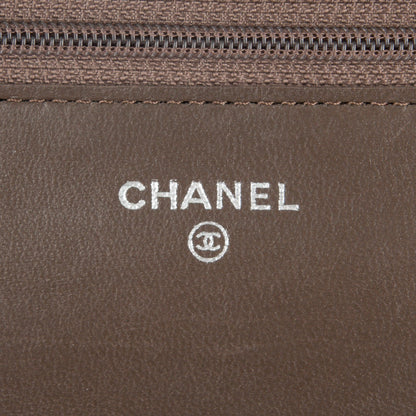 Chanel Metallic Python Wallet On Chain WOC Bronze 6 of 8