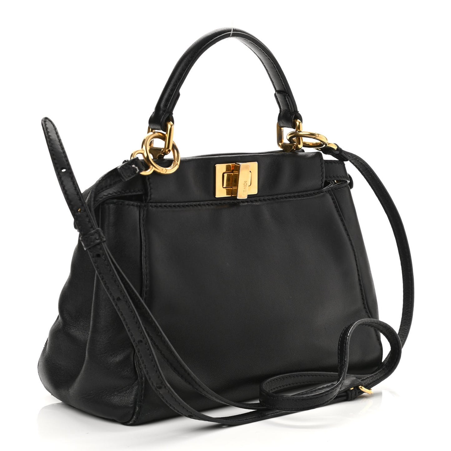 Nappa Mini Peekaboo Iconic Satchel Black