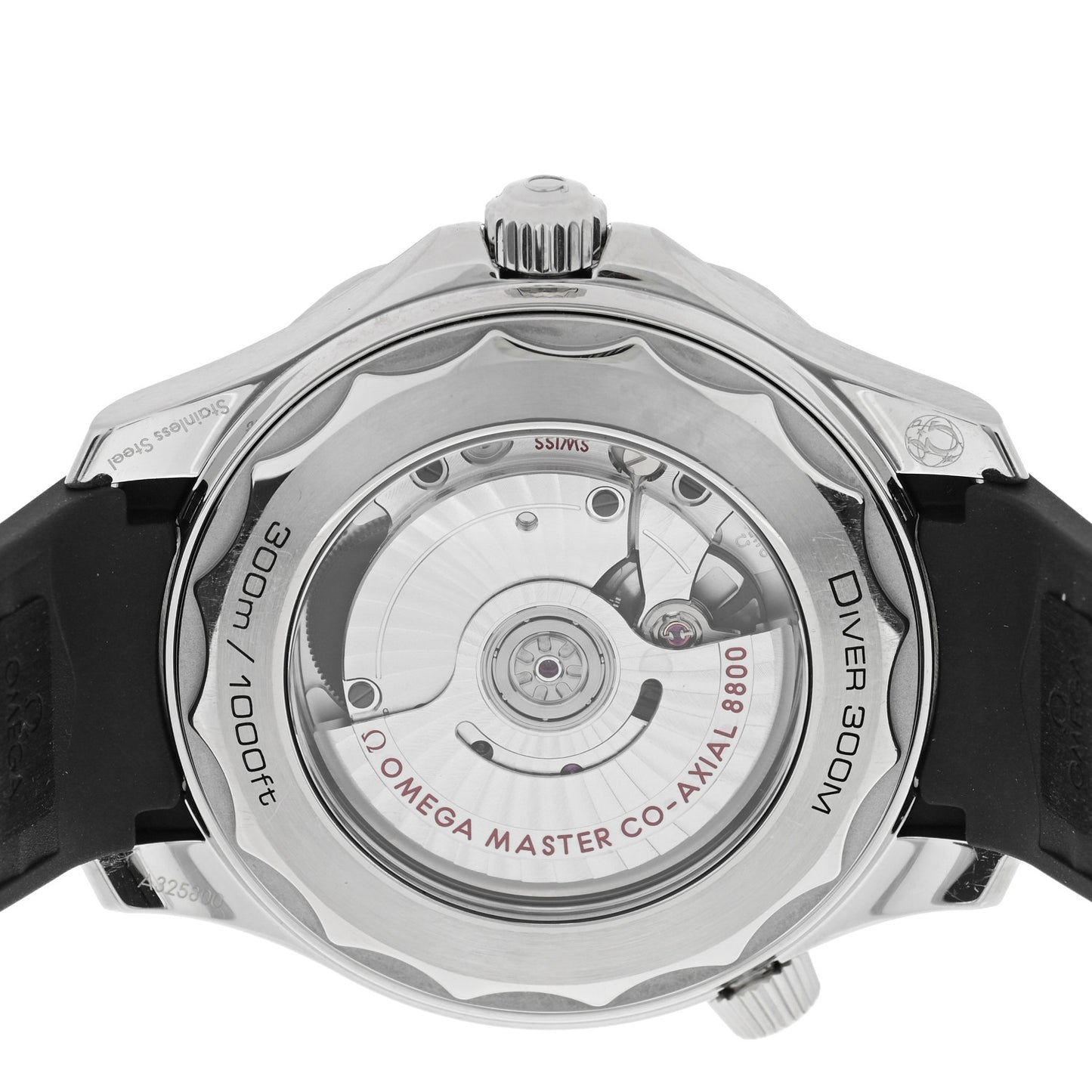 Stainless Steel Rubber 42mm Seamaster Diver 300M Co-Axial Master Chronometer Automatic Watch Black 210.32.42.20.01.001