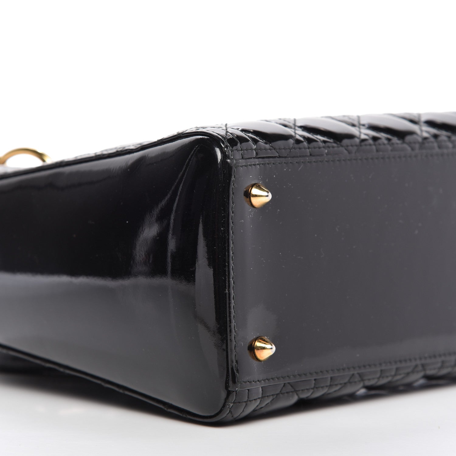 Christian Dior Patent Cannage Medium Lady Dior Black 6 of 9