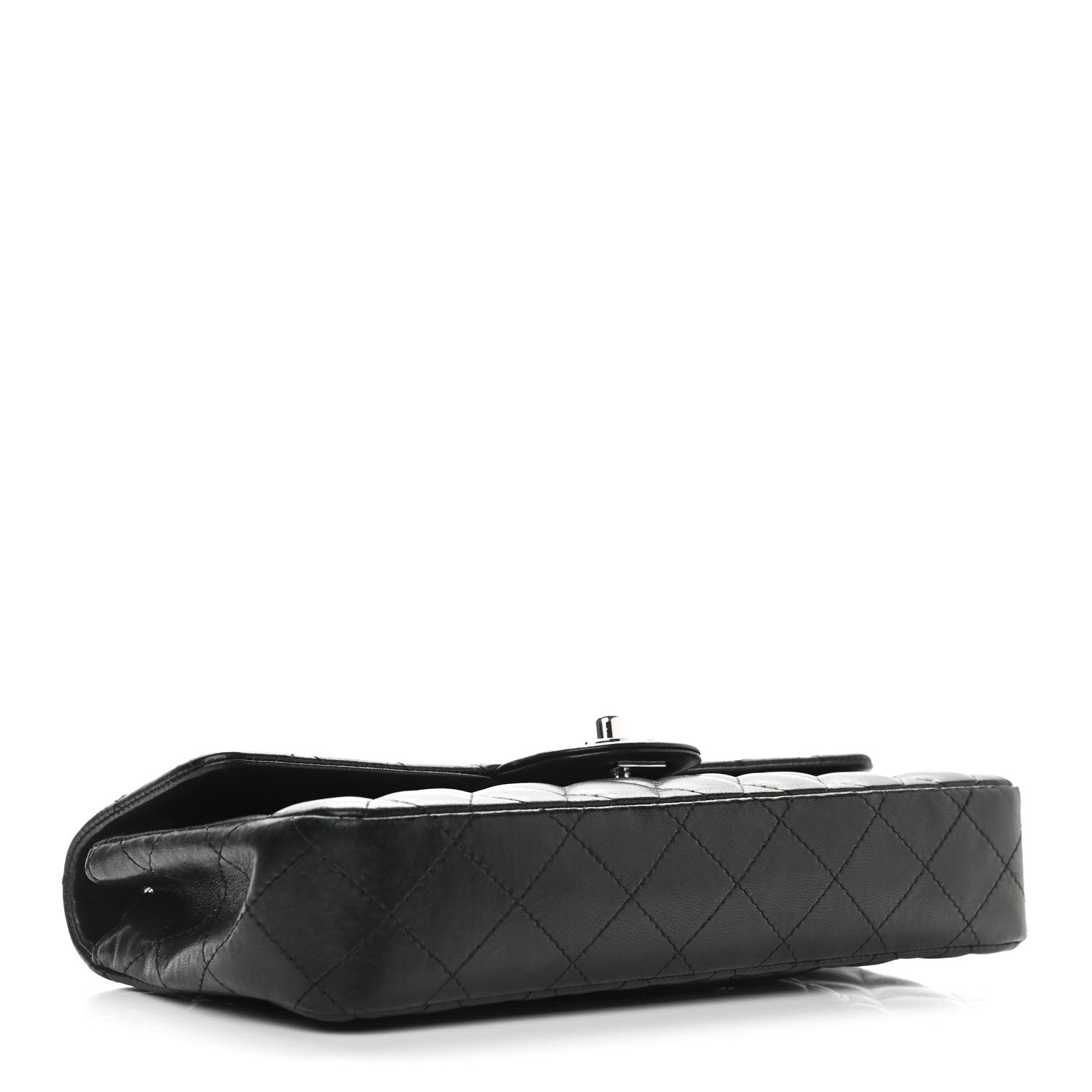 Chanel Lambskin Quilted East West Flap Black 4 of 12