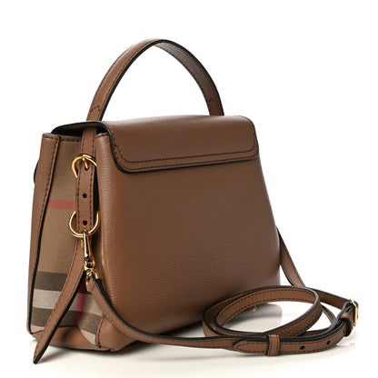 Burberry Derby Calfskin House Check Small Camberley Dark Sand 3 of 10