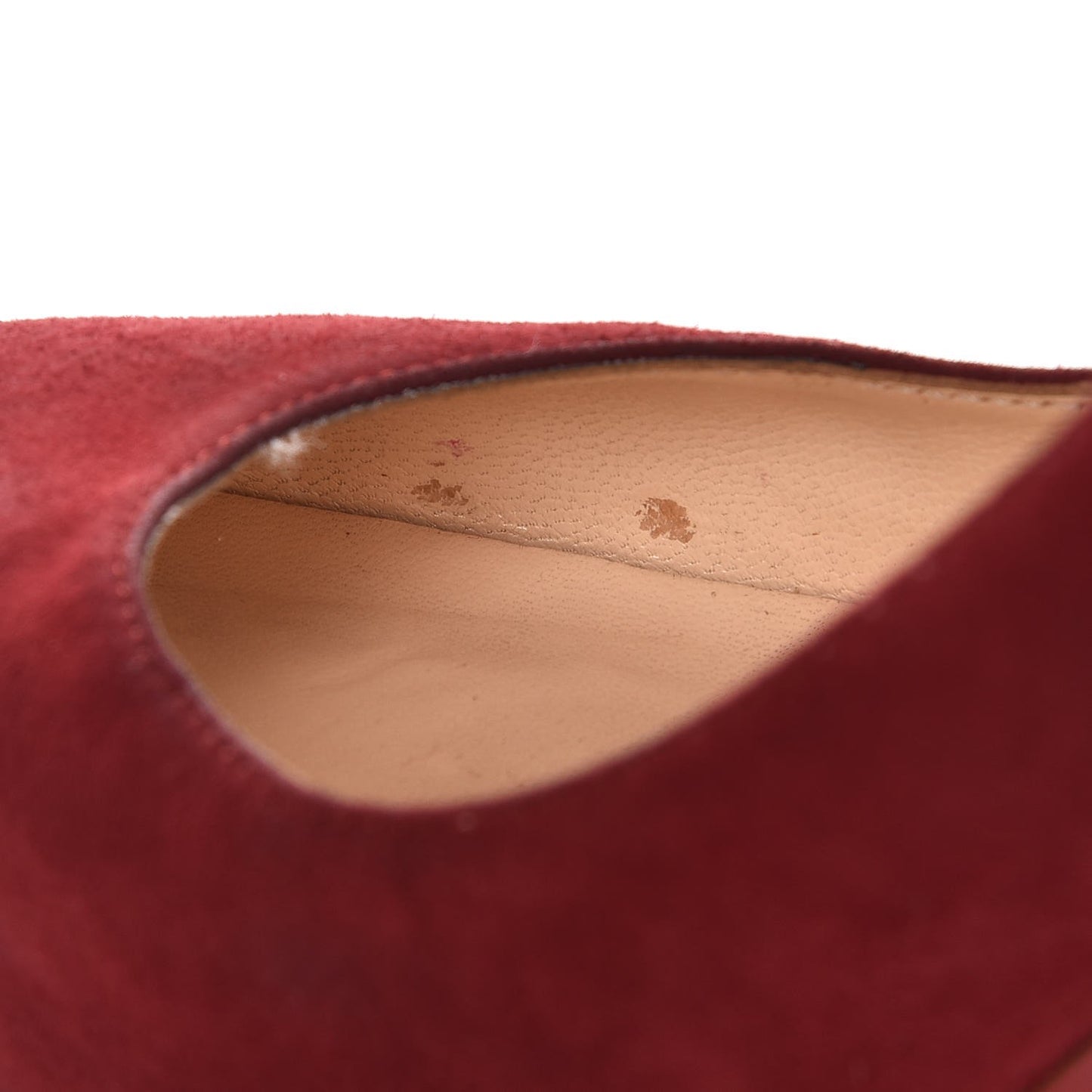 Suede Declic 120 Pumps 37 Dark Red