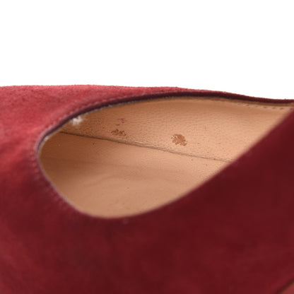 Christian Louboutin Suede Declic 120 Pumps 37 Dark Red 13 of 13