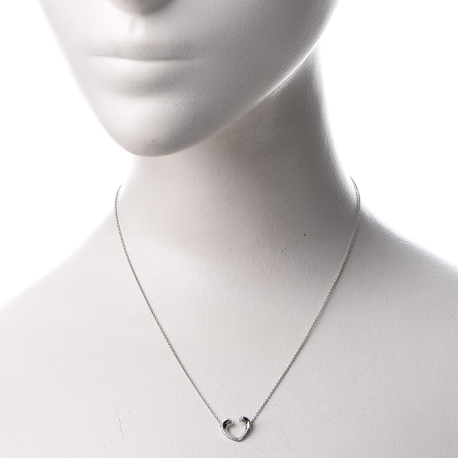 Tiffany 18K White Gold Diamond Paloma Picasso Tenderness Heart Pendant Necklace 2 of 7