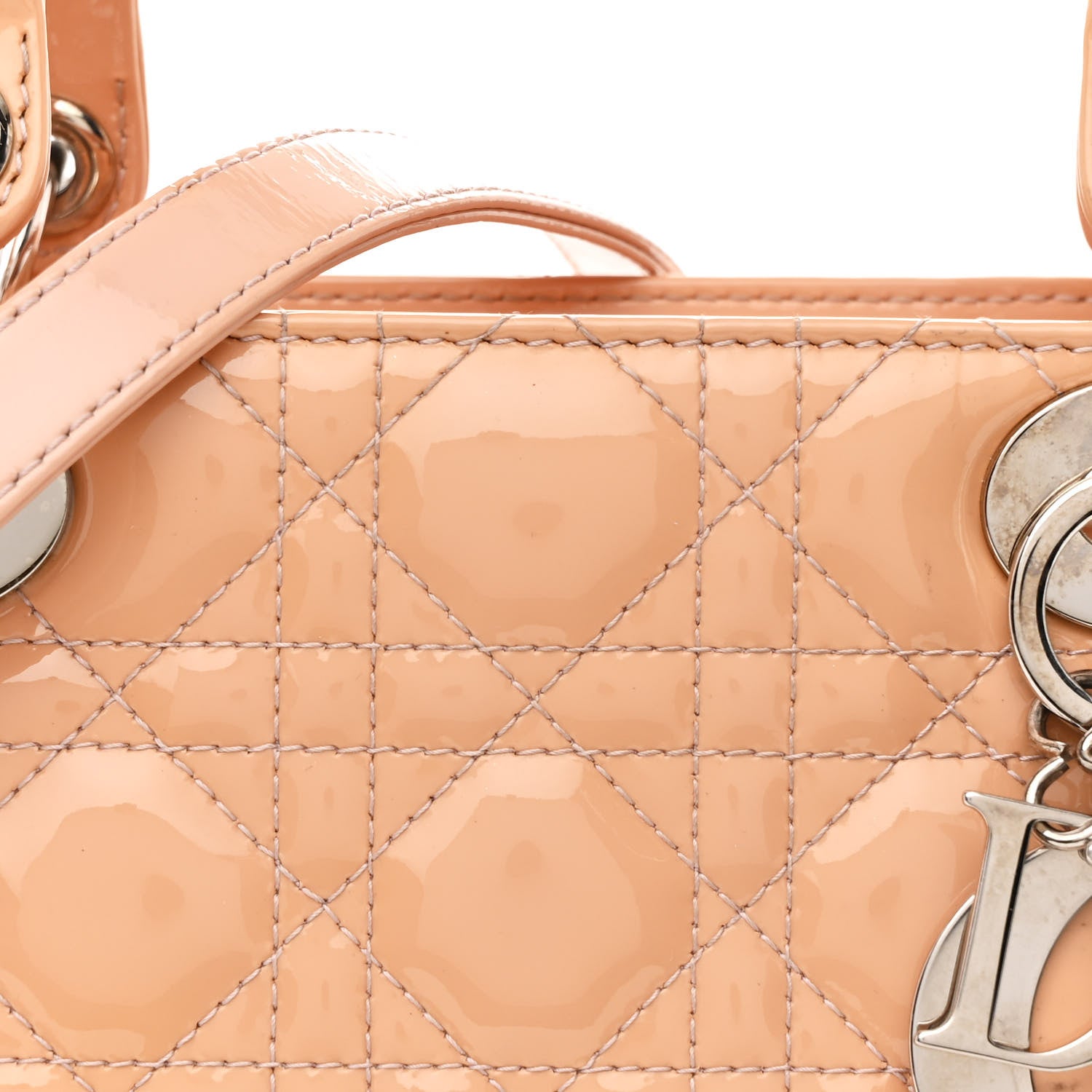 Christian Dior Patent Cannage Medium Lady Dior Rose Clair 8 of 11