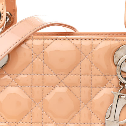 Christian Dior Patent Cannage Medium Lady Dior Rose Clair 8 of 11