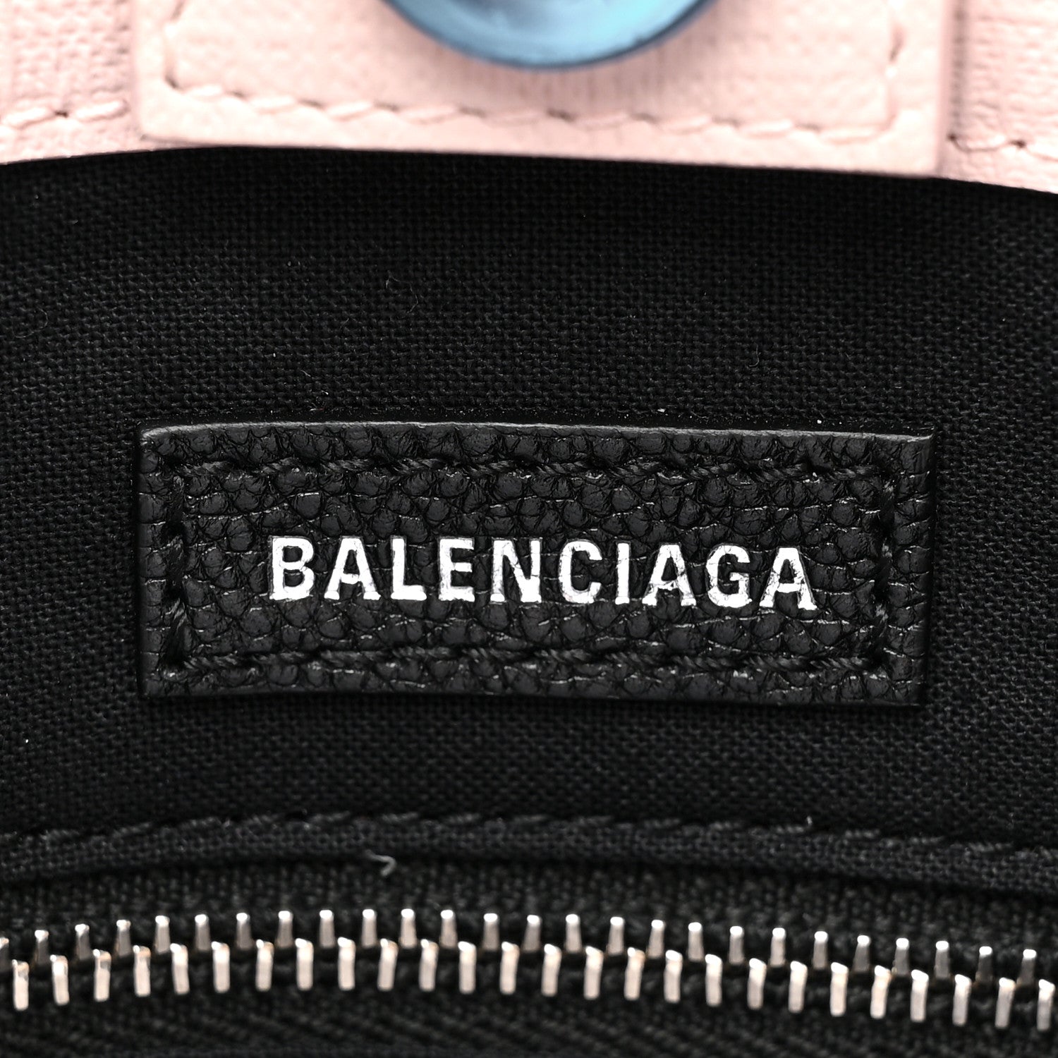 Balenciaga Squared Calfskin Logo North South Shopper Tote XXS Light Rose 6 of 9