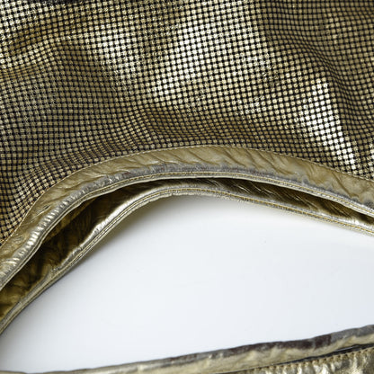 Chanel Metallic Perforated Lambskin Hollywood Hobo Silver 13 of 17