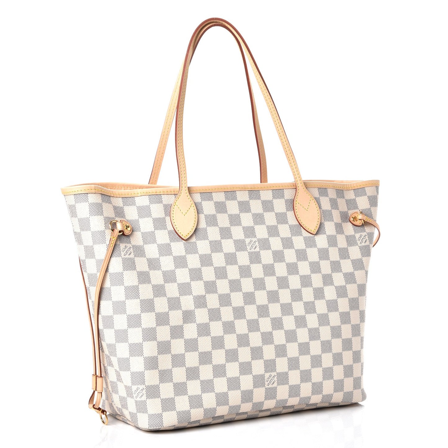 Damier Azur Neo Neverfull MM Rose Ballerine