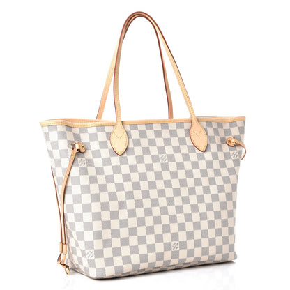 Louis Vuitton Damier Azur Neo Neverfull MM Rose Ballerine 3 of 8