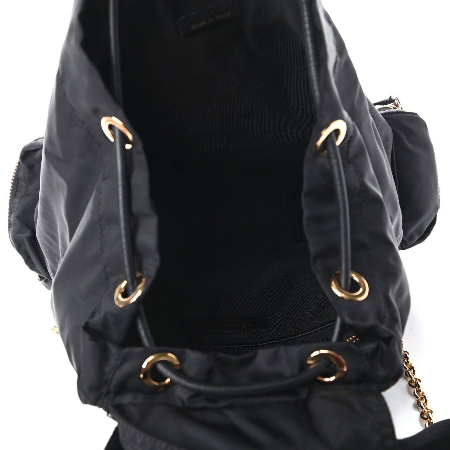 Nylon Medium Rucksack Backpack Black