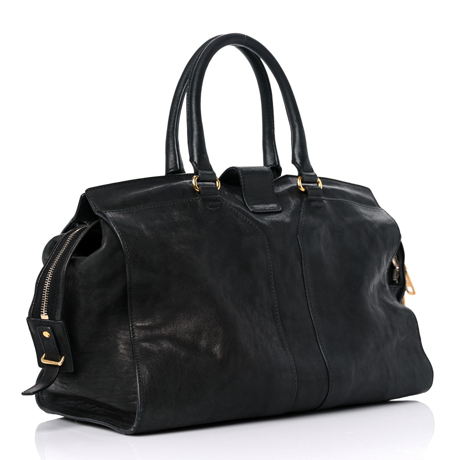 Saint Laurent Sheepskin Medium Cabas ChYc Black 3 of 22