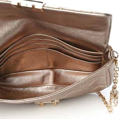 Christian Dior Metallic Lambskin Cannage Miss Dior Promenade Pouch Gold 5 of 12