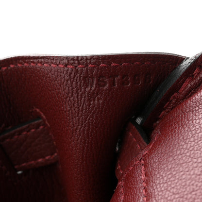 Hermes Togo Birkin 25 Rouge H 8 of 12