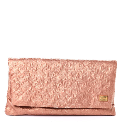 Louis Vuitton Jacquard Quilted Monogram Limelight Clutch GM Rose Gold 1 of 5
