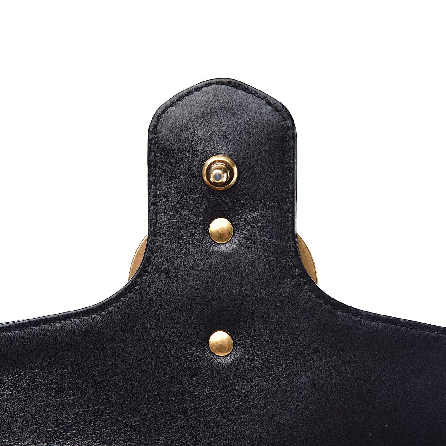 Calfskin Matelasse Small GG Marmont Shoulder Bag Black White