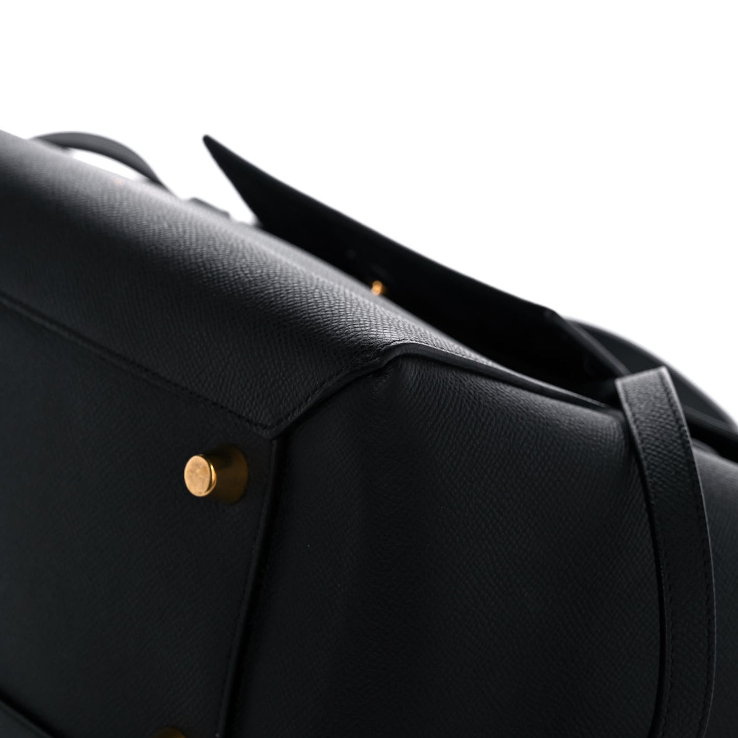 Grained Calfskin Mini Belt Bag Black