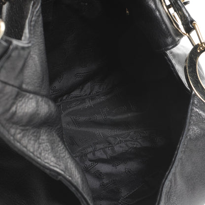 Gucci Leather Guccissima Medium Charlotte Hobo Black 5 of 7