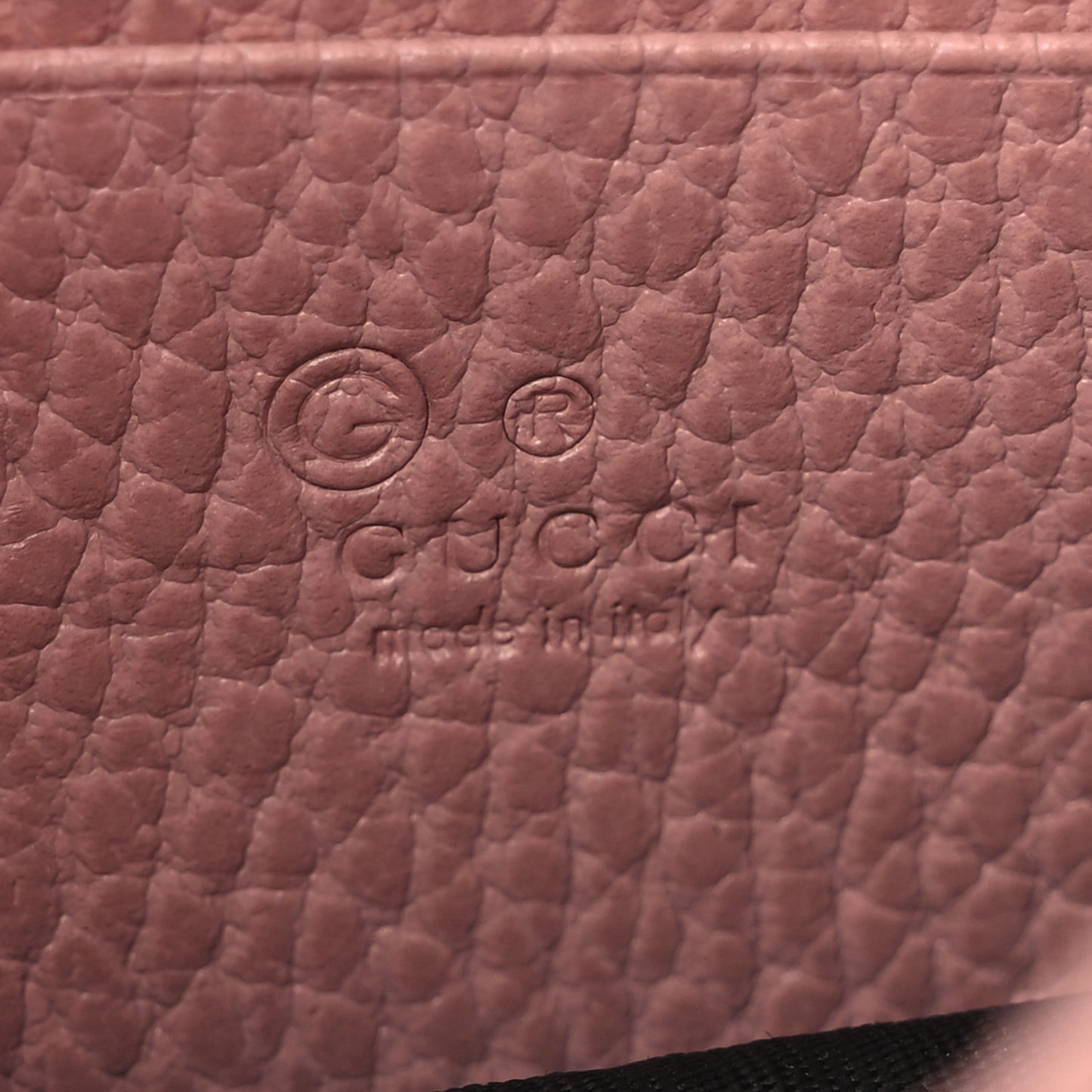 Dollar Calfskin Interlocking G Chain Wallet Soft Pink
