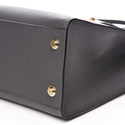 Louis Vuitton Taurillon City Steamer MM Gris 8 of 10