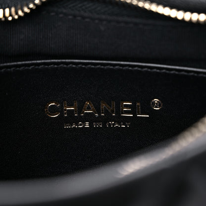 Chanel Lambskin Quilted Hobo Black 5 of 9