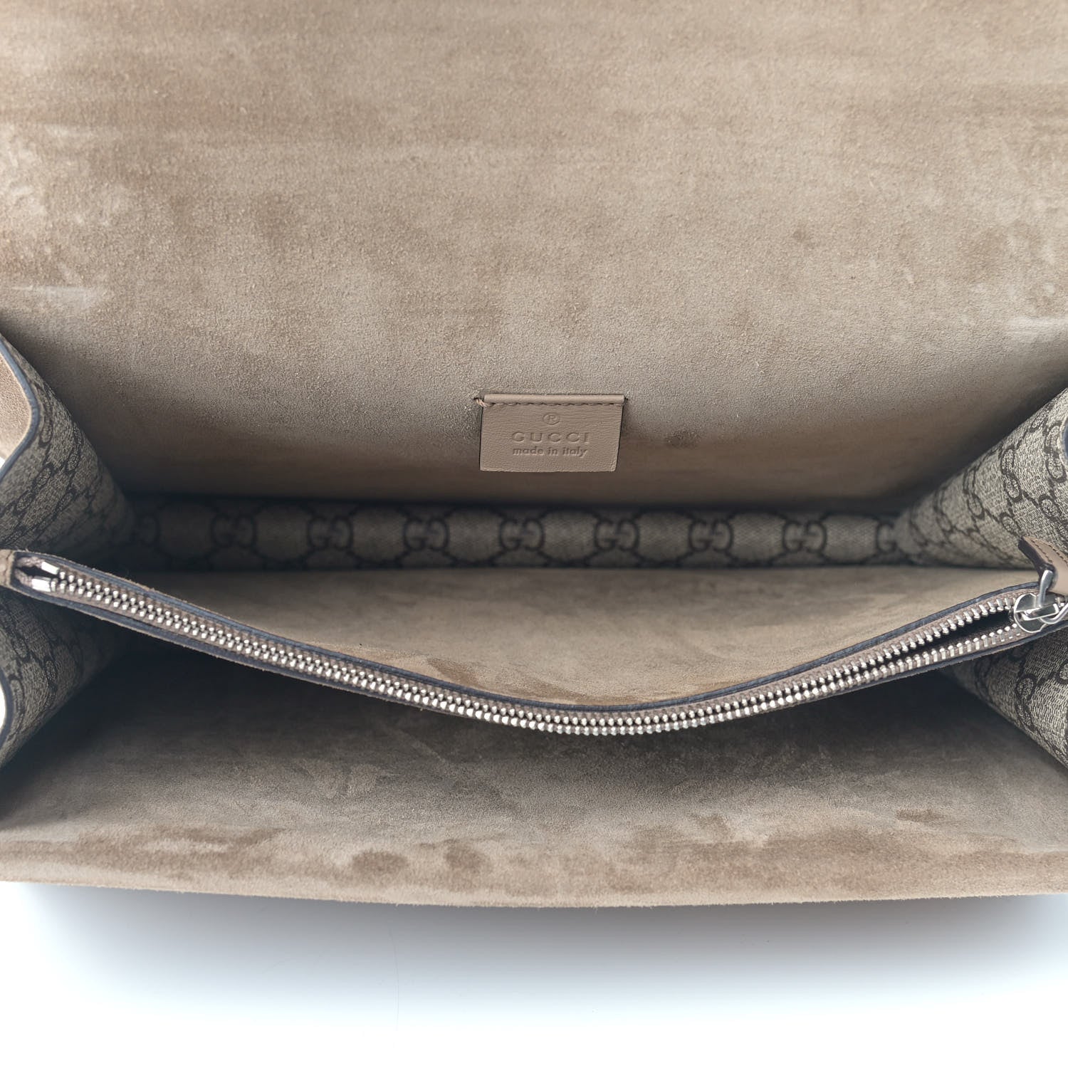 Gucci GG Supreme Monogram Medium Dionysus Shoulder Bag Taupe 5 of 15