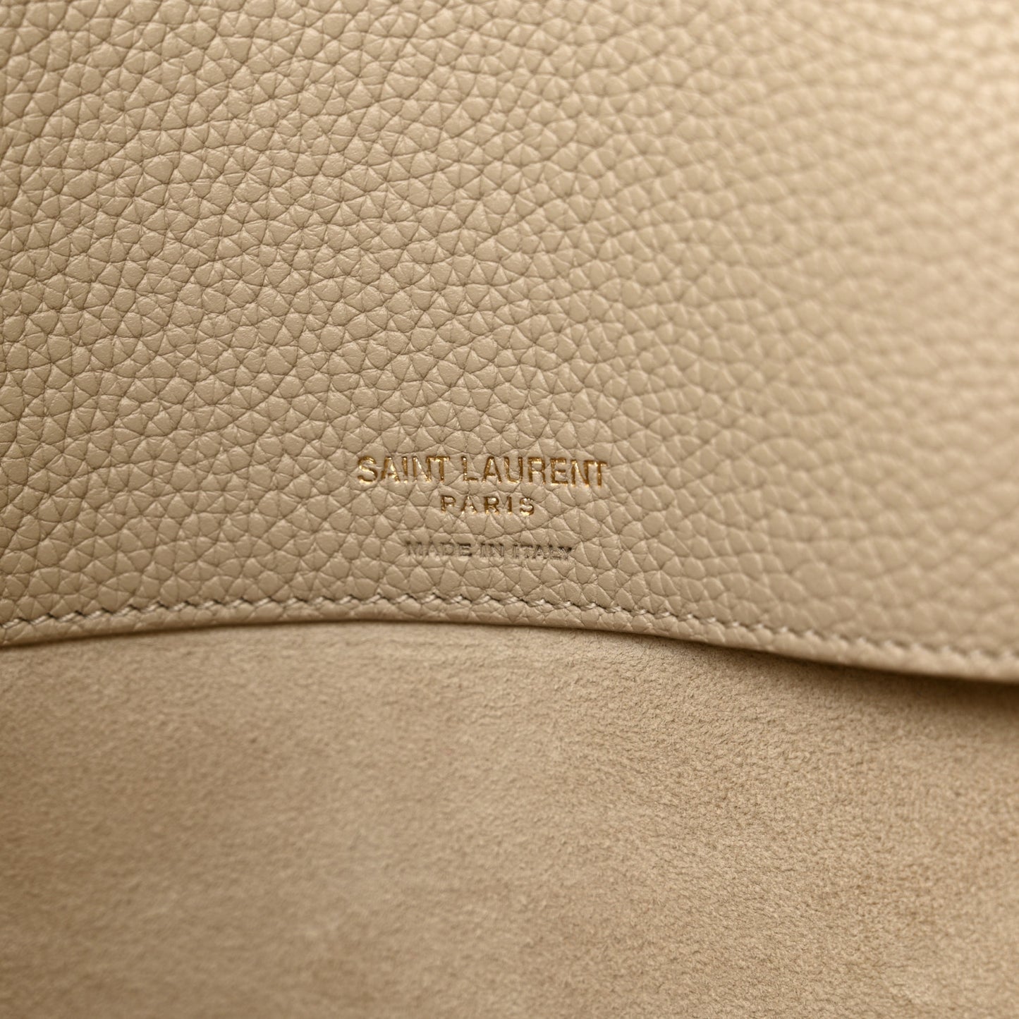 Grained Calfskin Large Souple Sac De Jour Dark Beige