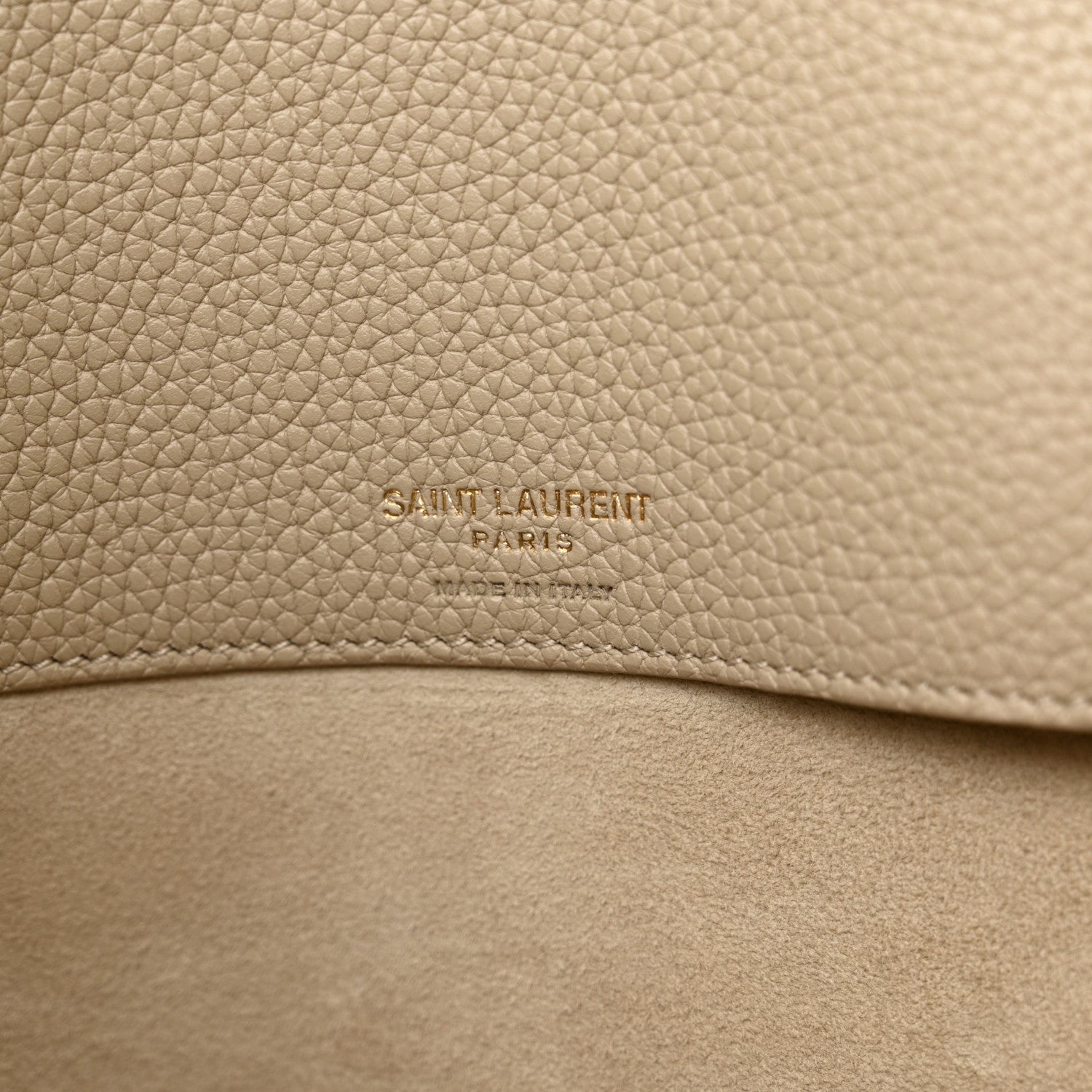 Saint Laurent Grained Calfskin Large Souple Sac De Jour Dark Beige 6 of 15