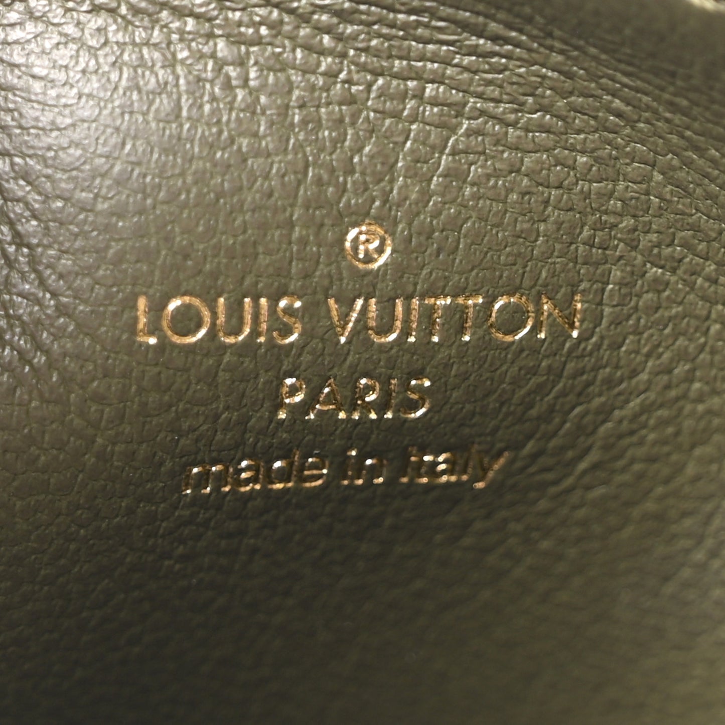 Lambskin Embossed Monogram Coussin PM Beige Cream
