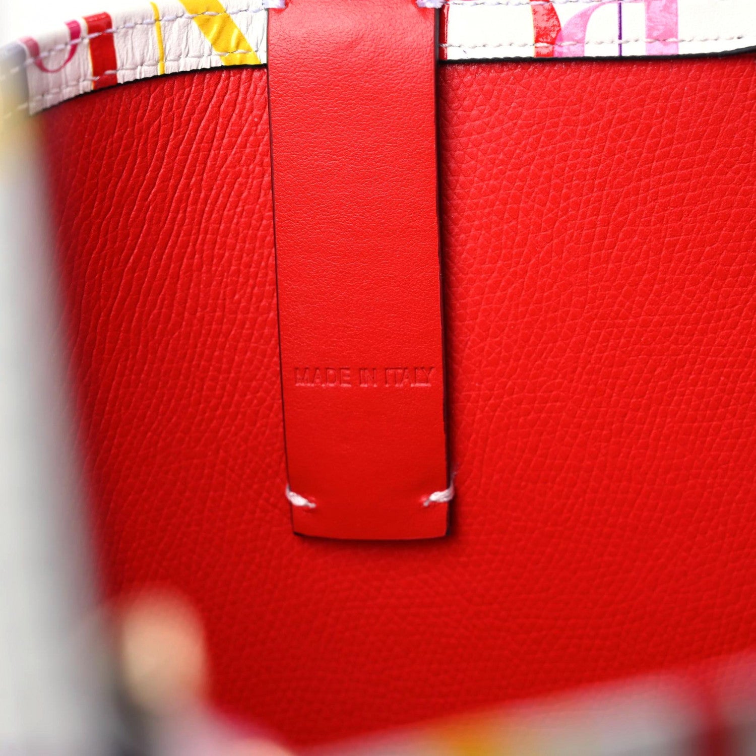Christian Louboutin Calfskin Small Cabata Tote White Multicolor 8 of 15