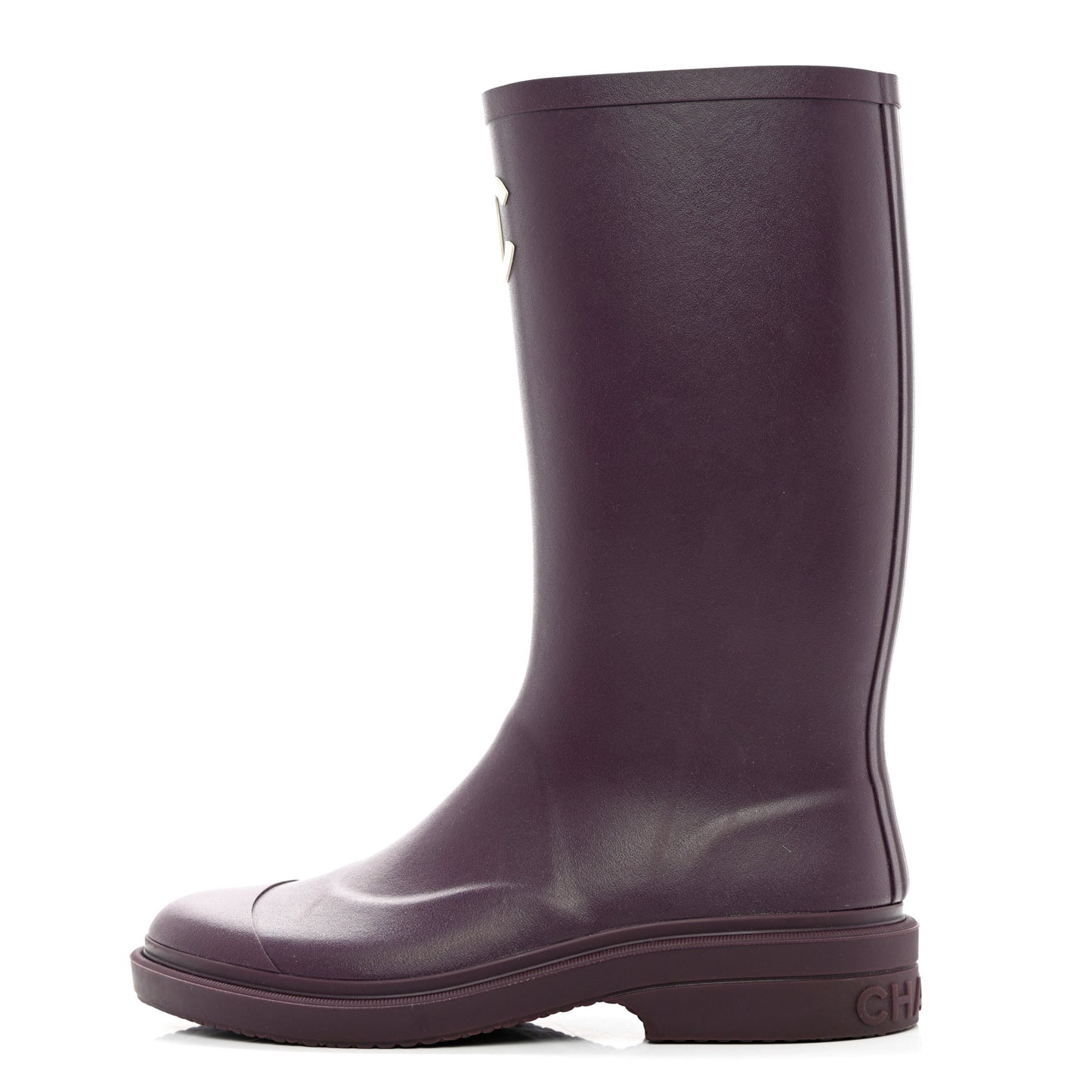 Caoutchouk CC High Boots 40 Dark Purple