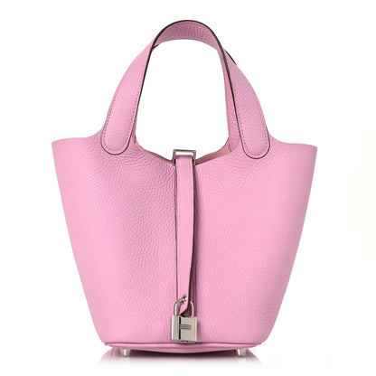 Hermes Taurillon Clemence Picotin Lock 18 PM Mauve Sylvestre 1 of 12