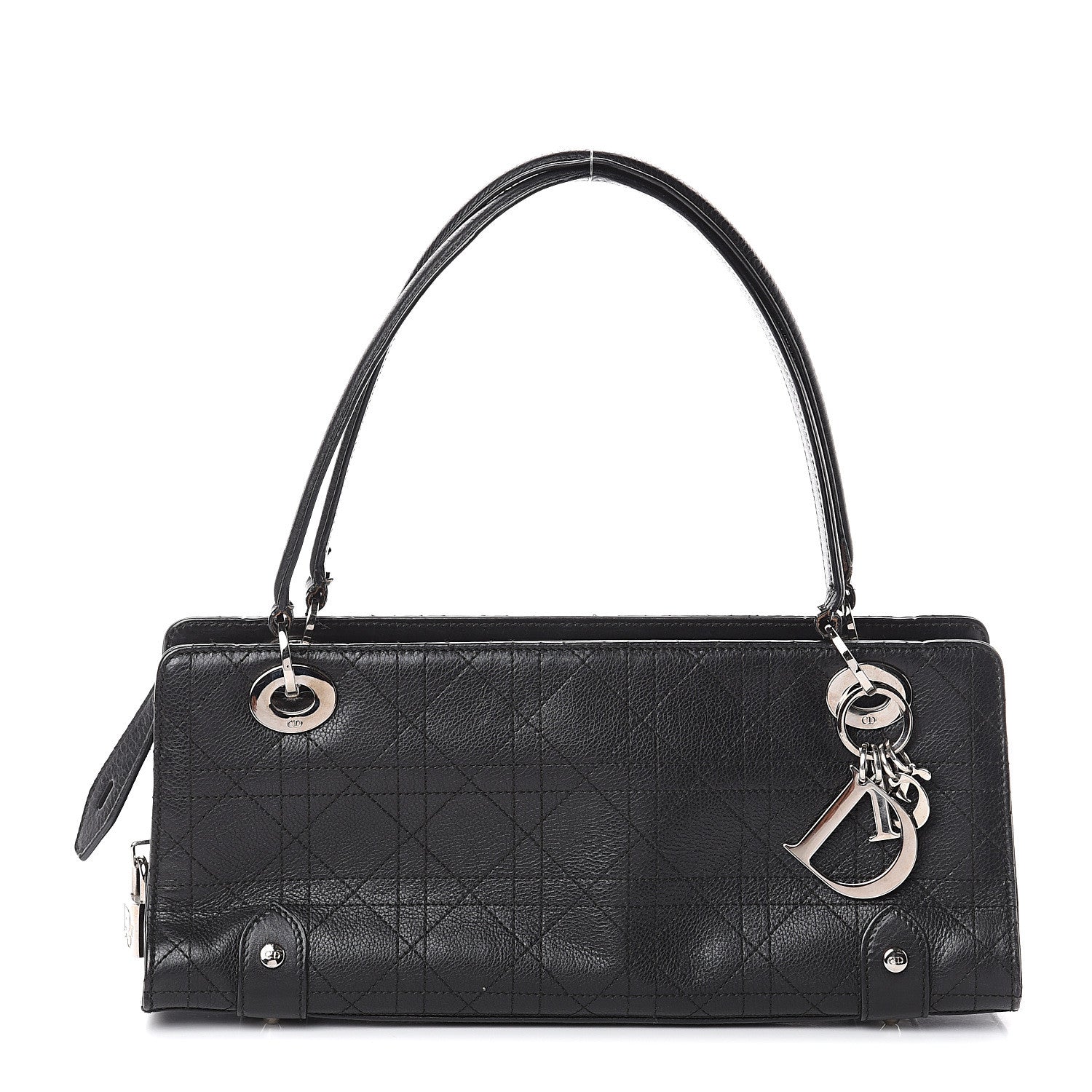 Christian Dior Calfskin Cannage Stitched East West Lady Dior Black 1 of 7