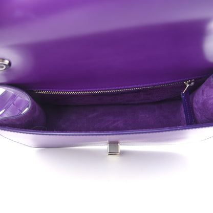 Saint Laurent Smooth Calfskin Carre Satchel Purple 5 of 8