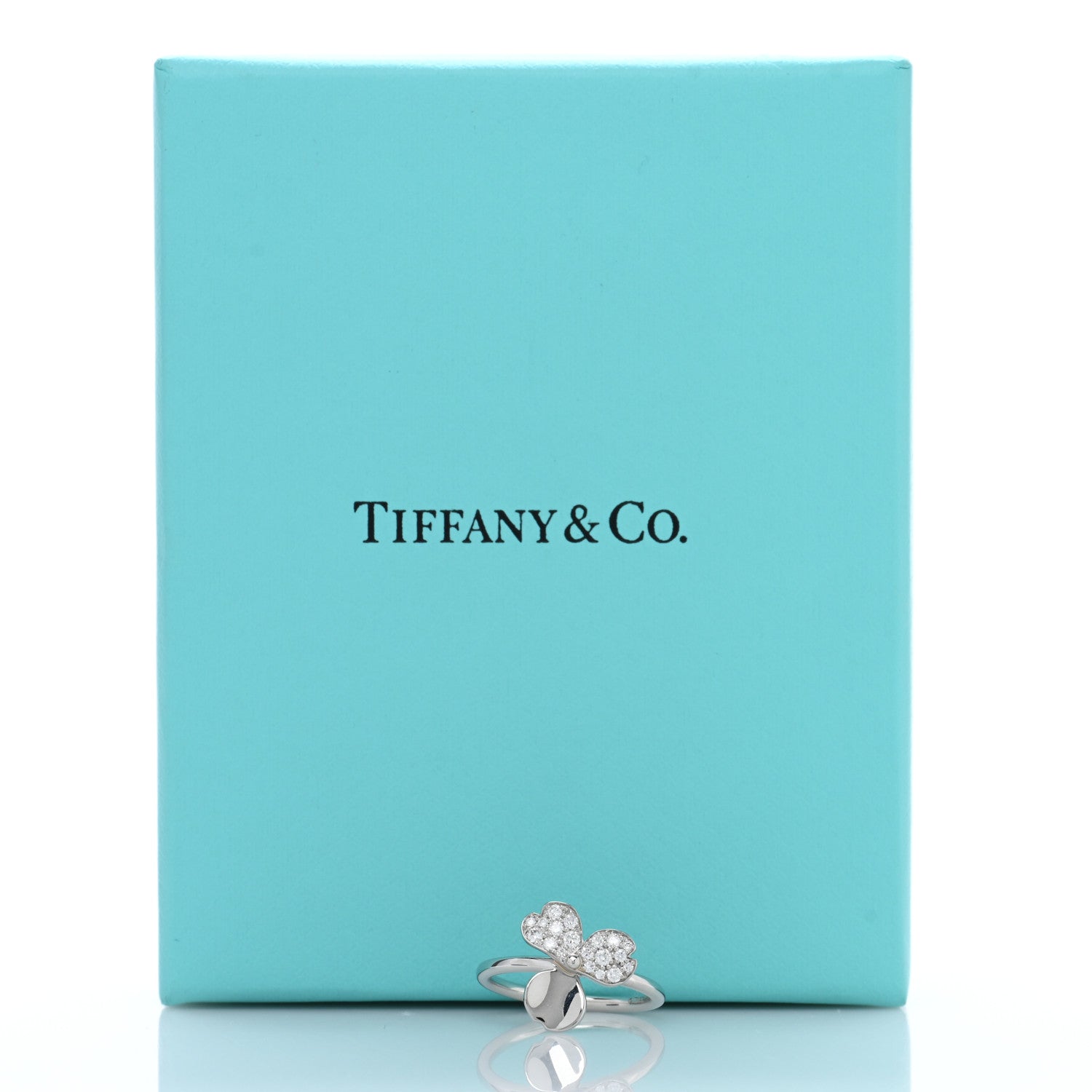 Tiffany Platinum Diamond Paper Flowers Ring 50 5.25 5 of 5