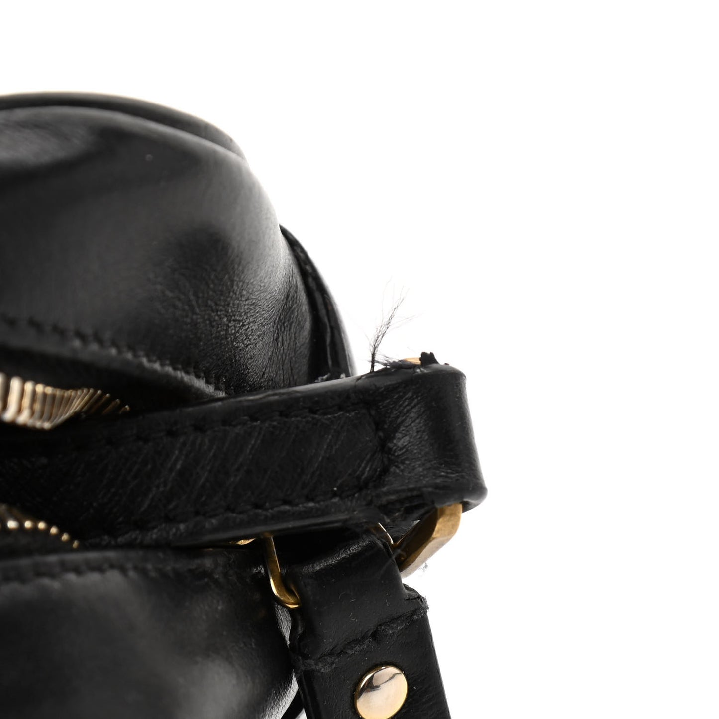 Calfskin Matelasse Monogram Lou Camera Bag Black