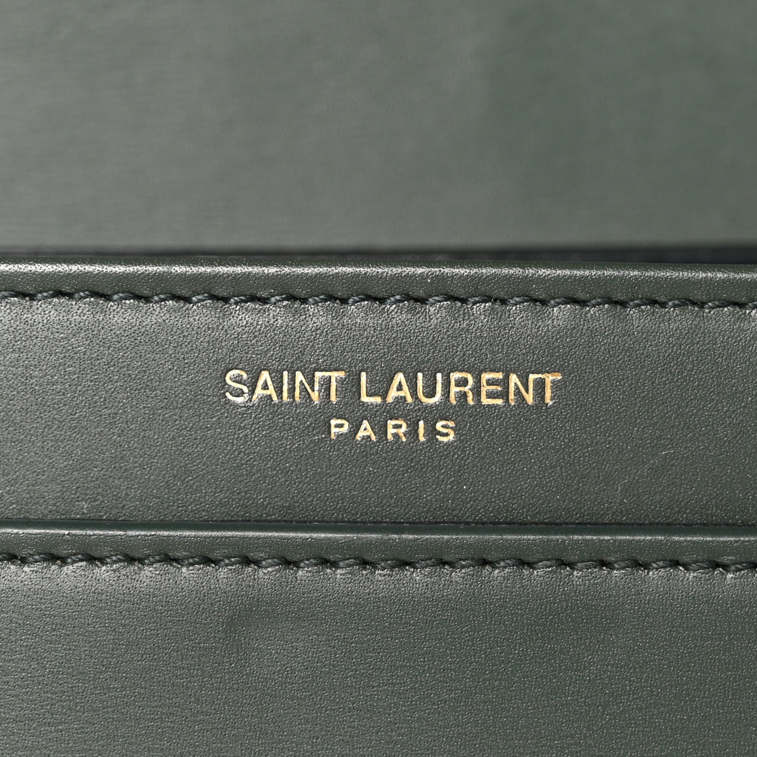 Saint Laurent Smooth Calfskin Small Solferino Satchel Green 8 of 11