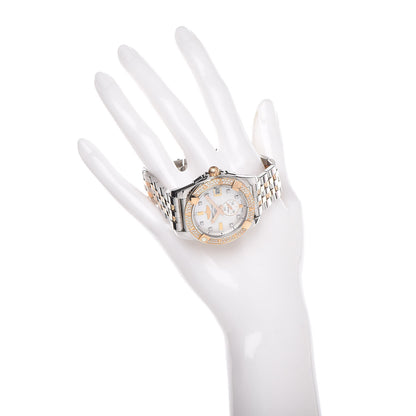 Breitling Stainless Steel 18K Rose Gold Diamond Mother of Pearl 36mm Galactic Automatic Watch C37330 3 of 14