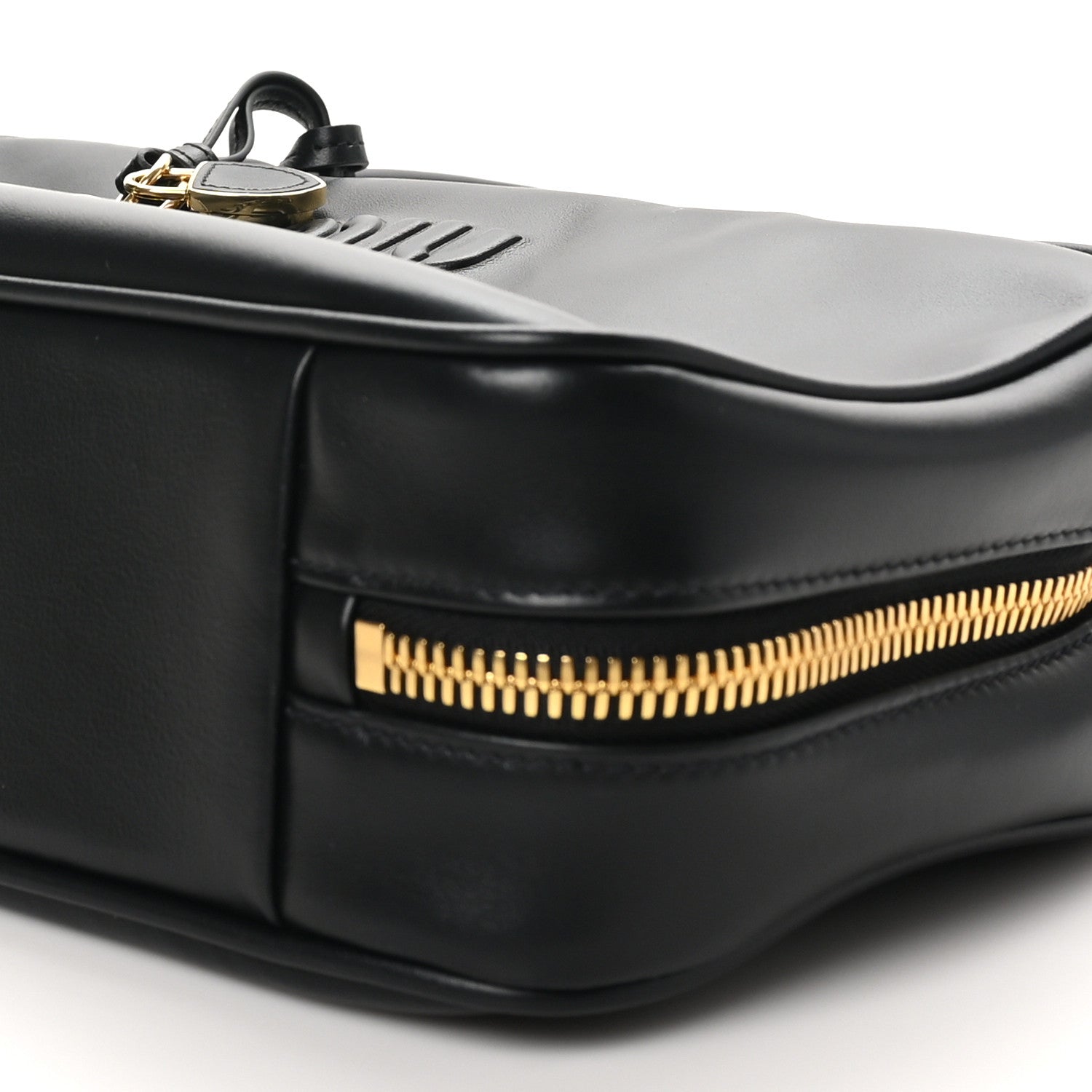 Miu Miu Calfskin Softy Medium Beau Top Handle Bag Black 9 of 9