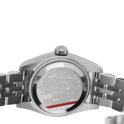 Rolex Stainless Steel 18K White Gold Diamond Mother of Pearl 26mm Oyster Perpetual Datejust Watch 179174 4 of 5